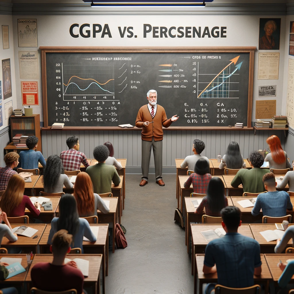 teaching teaching about difference between percentage and cgpa 