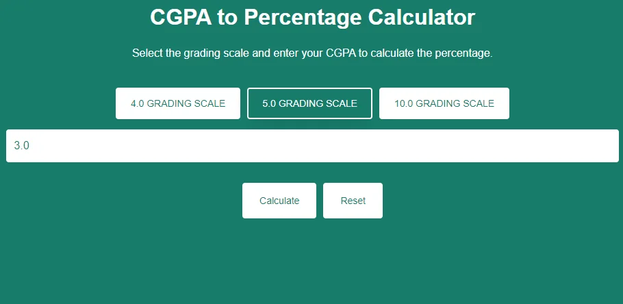 	
cgpa to percentage convert